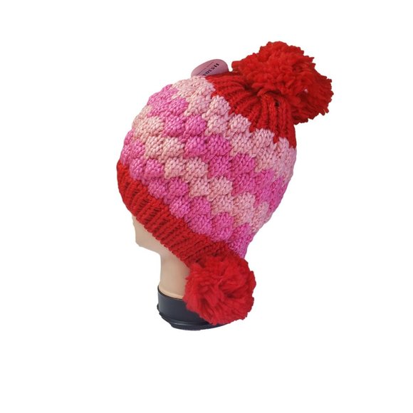 3 Hats For $15 Winter Clearance Knitted PomPom Ear Flap Warm Beanie Multicolor - Picture 14 of 16